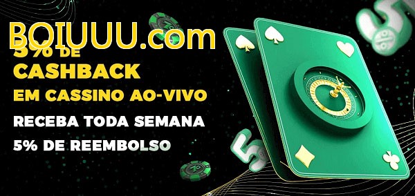 Promoções do cassino ao Vivo BOIUUU.com